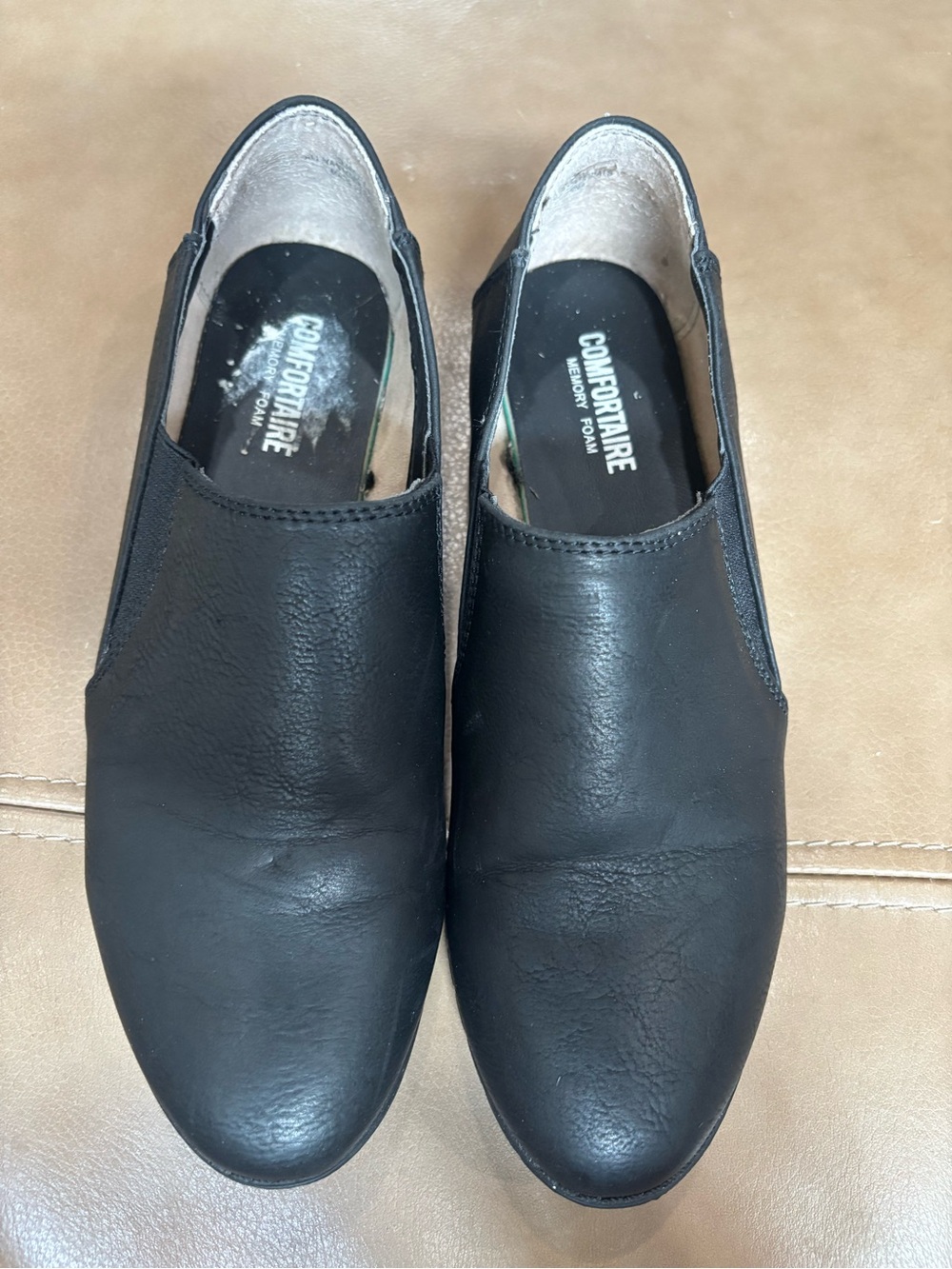 Cushionaire black memory foam women’s work shoes